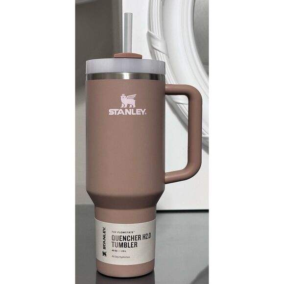 Stanley Quencher H2.0 FlowState Tumbler 40oz, ALMOND ROSE - Picture 3 of 6